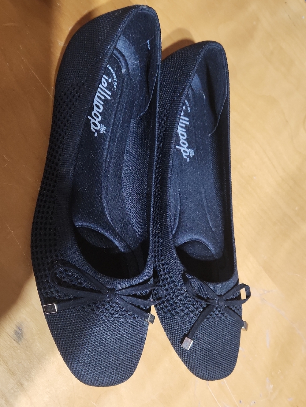 Comfort Knit Jellypop Ballet Flats - Black